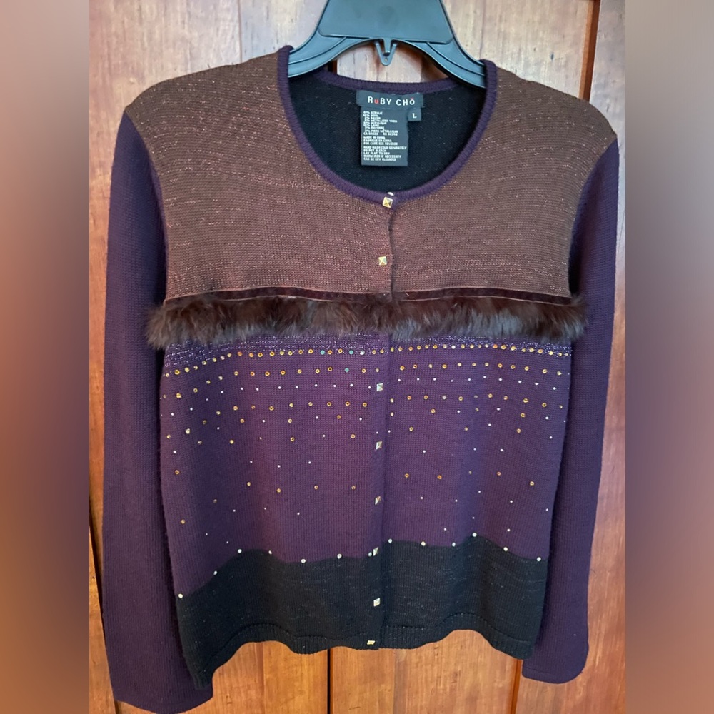 Ruby Cho Vintage Sweater with Beautiful Details